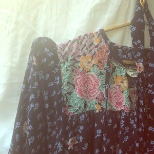 Floral dress Italian Puccini Vintage fabric